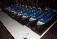 custom made model of Nile Dutch container ship